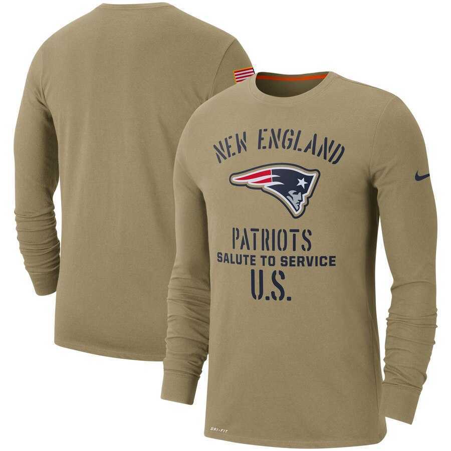 Men's New England Patriots Nike Tan 2019 Salute to Service Sideline Performance Long Sleeve Shirt,We sell and wholesale Men's New England Patriots Nike Tan 2019 Salute to Service Sideline Performance Long Sleeve Shirt on line form chian!